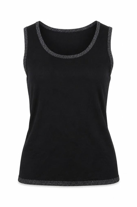 Womens UK Size 10 TCM Black Basic Blouse
