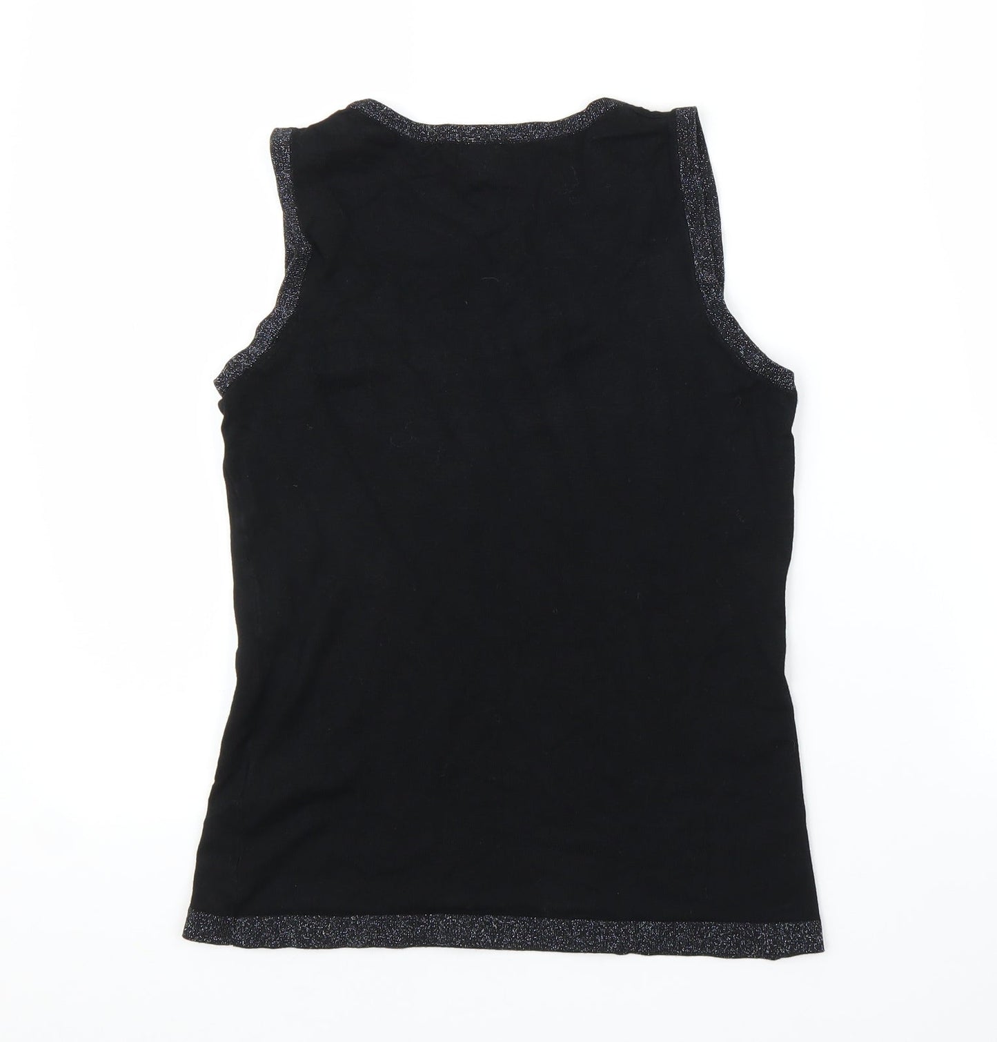 Womens UK Size 10 TCM Black Basic Blouse