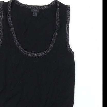 Womens UK Size 10 TCM Black Basic Blouse