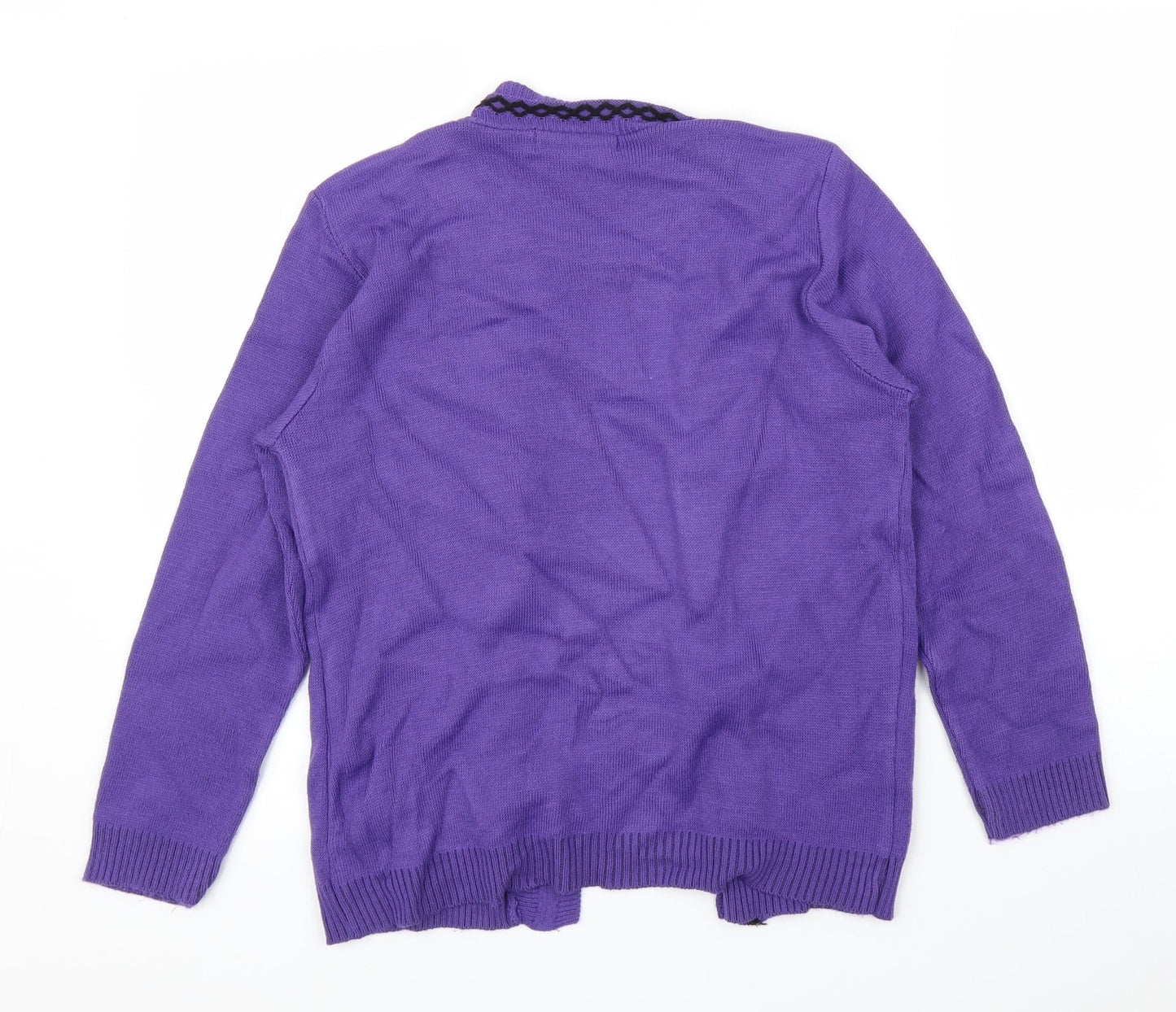 Womens UK Size S Pure and Natural Purple Pullover Jumper