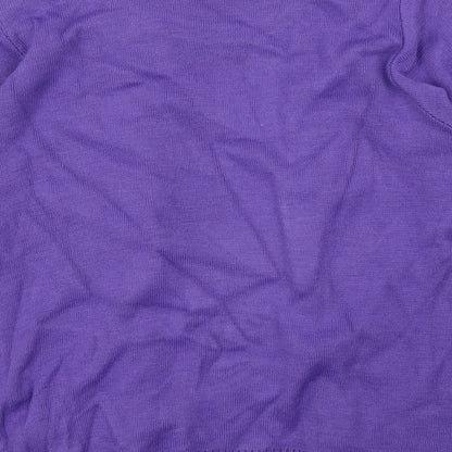 Womens UK Size S Pure and Natural Purple Pullover Jumper