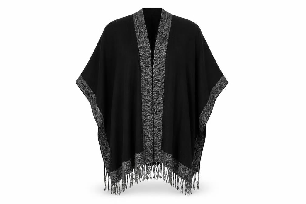 Preworn Womens Black    Shawl/Wrap