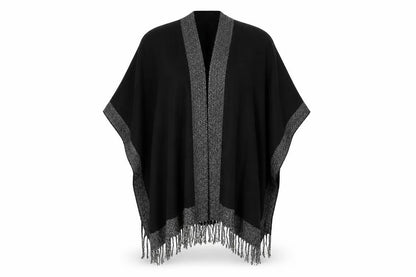 Preworn Womens Black    Shawl/Wrap