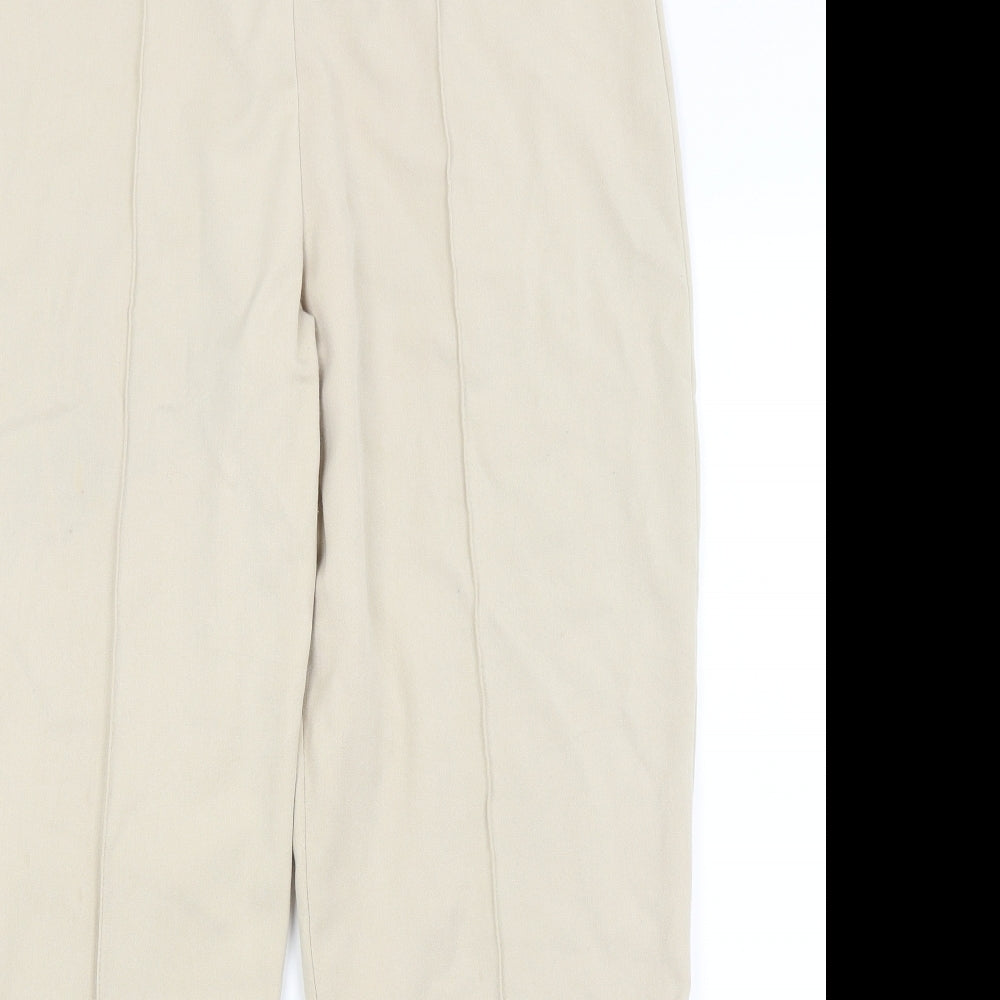 Womens UK Size 14 Emma Collection Regular Fit  Beige Trousers