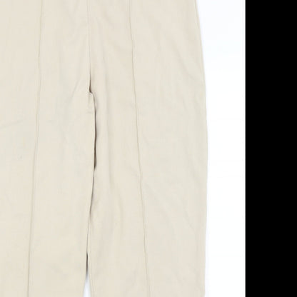 Womens UK Size 14 Emma Collection Regular Fit  Beige Trousers