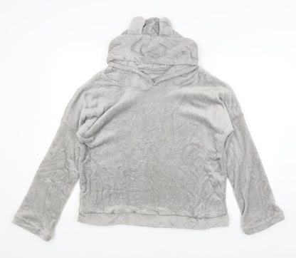 Womens Grey   Pullover Hoodie Size M
