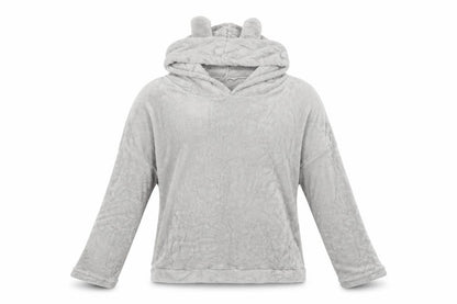 Womens Grey   Pullover Hoodie Size M
