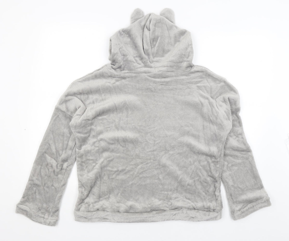 Womens Grey   Pullover Hoodie Size M