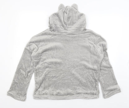 Womens Grey   Pullover Hoodie Size M