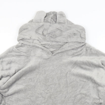 Womens Grey   Pullover Hoodie Size M