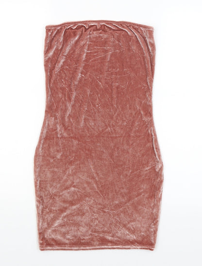 Boohoo Womens Pink   Bodycon  Size 8