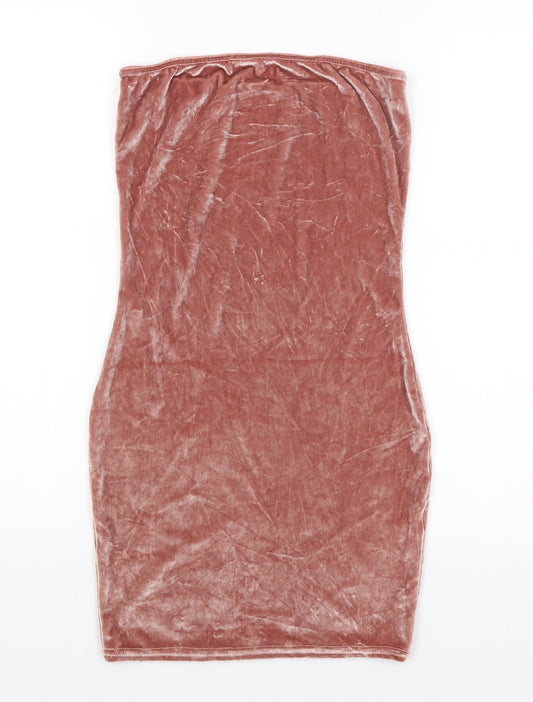 Boohoo Womens Pink   Bodycon  Size 8