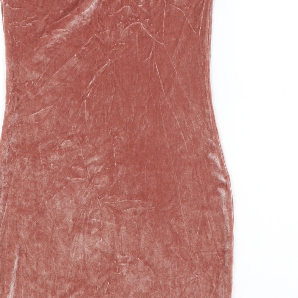 Boohoo Womens Pink   Bodycon  Size 8