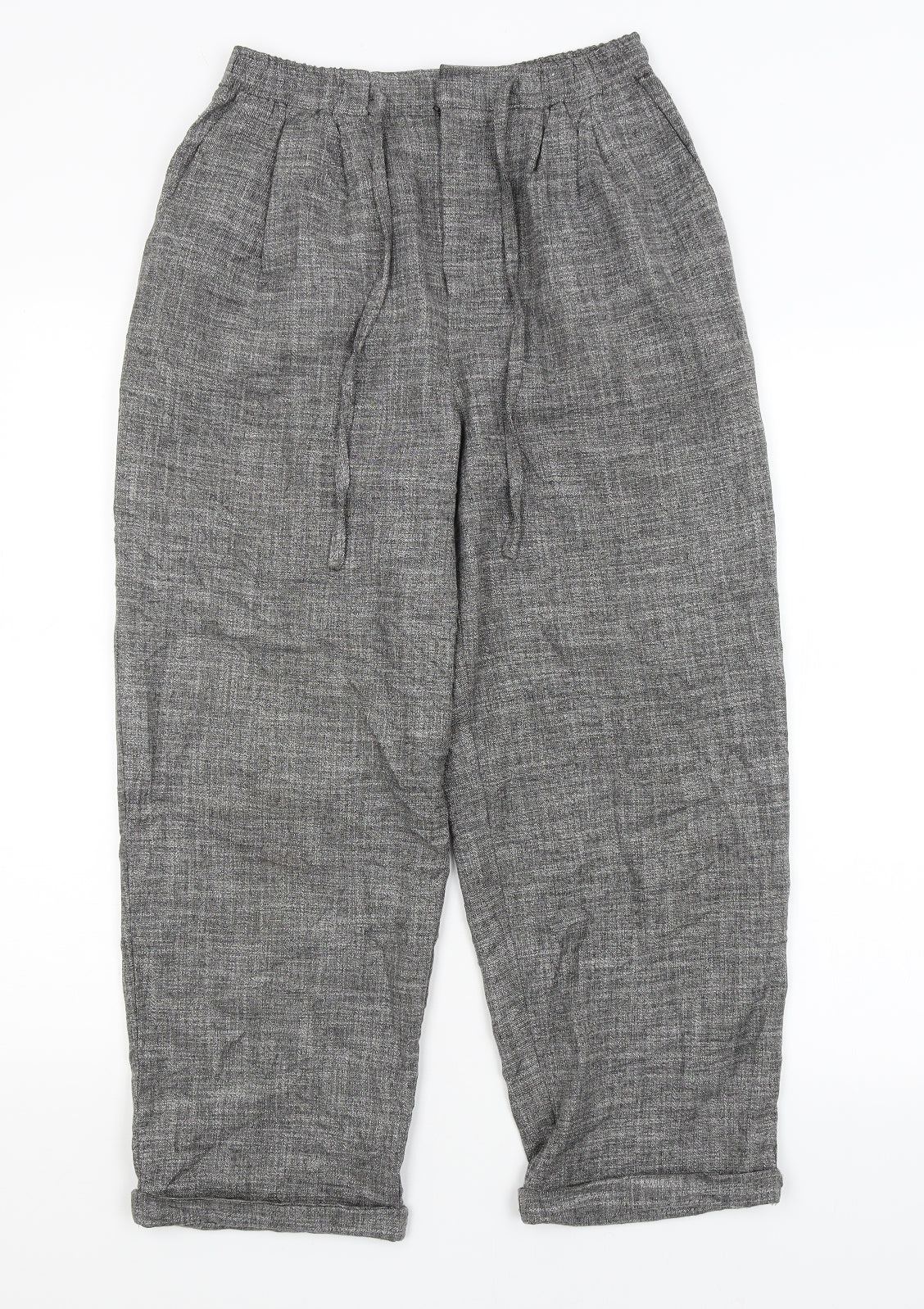 Womens UK Size S Light Before Dark Regular Fit  Grey Trousers