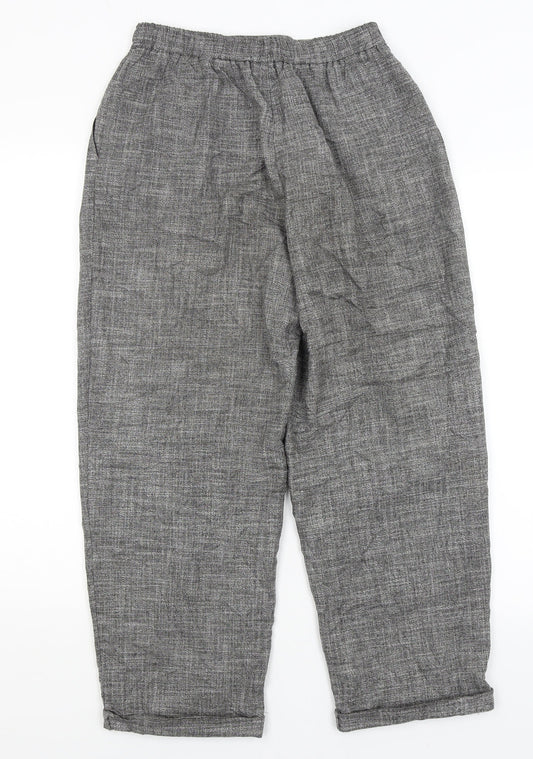 Womens UK Size S Light Before Dark Regular Fit  Grey Trousers