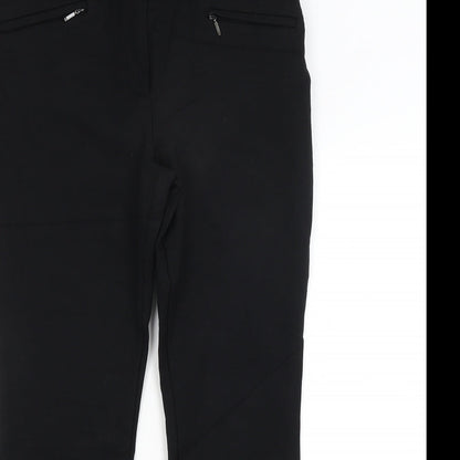 Womens UK Size 12 M&S Regular Fit Dress Pants Black Trousers