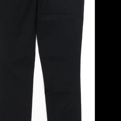 Womens UK Size 12 M&S Regular Fit Dress Pants Black Trousers