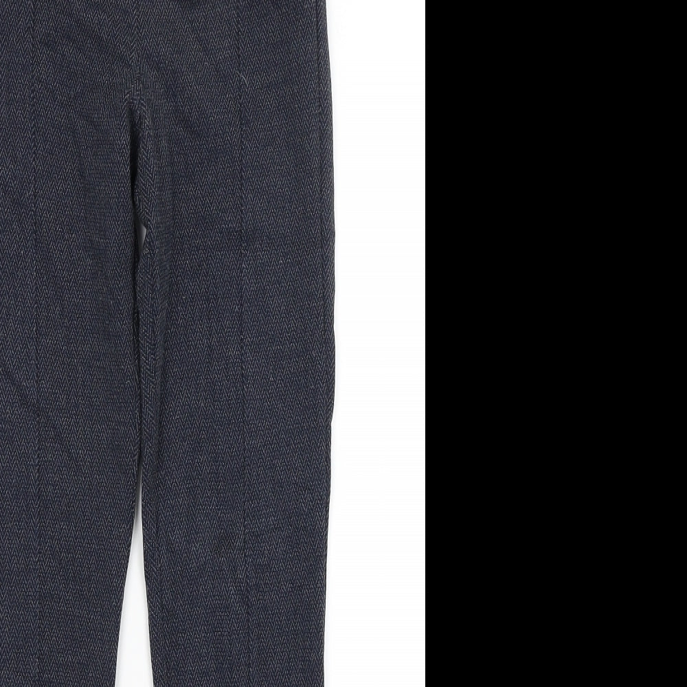 Womens UK Size 8 M&S Regular Fit  Blue Trousers