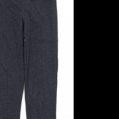 Womens UK Size 8 M&S Regular Fit  Blue Trousers