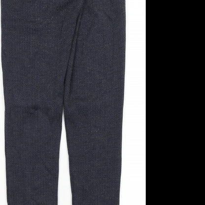 Womens UK Size 8 M&S Regular Fit  Blue Trousers