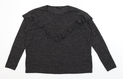 Womens UK Size L New Look Black Pullover Jumper