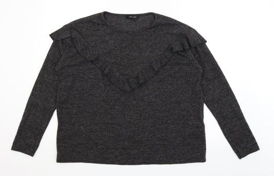 Womens UK Size L New Look Black Pullover Jumper