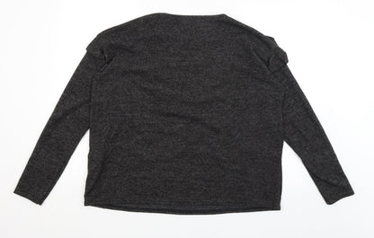 Womens UK Size L New Look Black Pullover Jumper