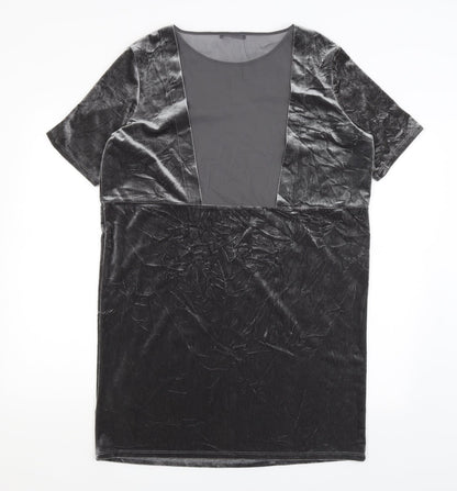 M&S Womens Silver   A-Line  Size 12