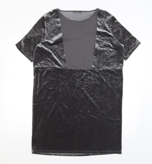 M&S Womens Silver   A-Line  Size 12