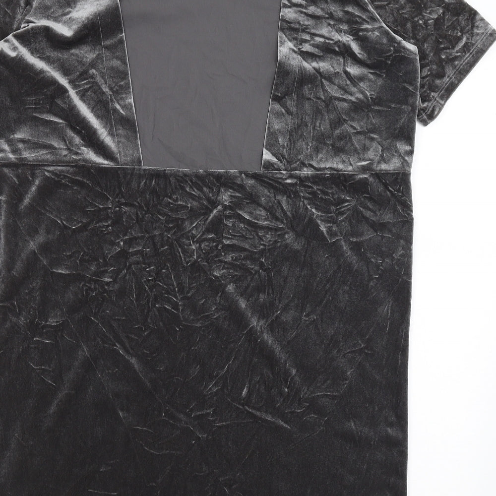 M&S Womens Silver   A-Line  Size 12