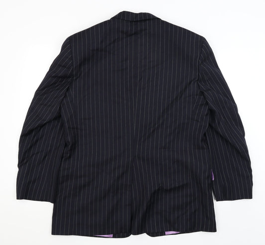 Mens UK Size L Fellini Regular Blue Suit Jacket