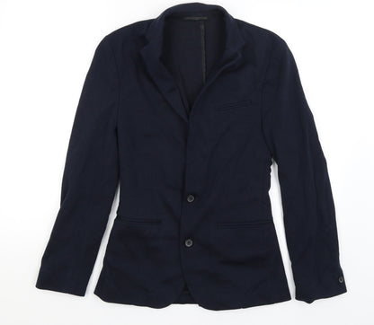 Womens UK Size 10 Preworn Regular Blue Blazer