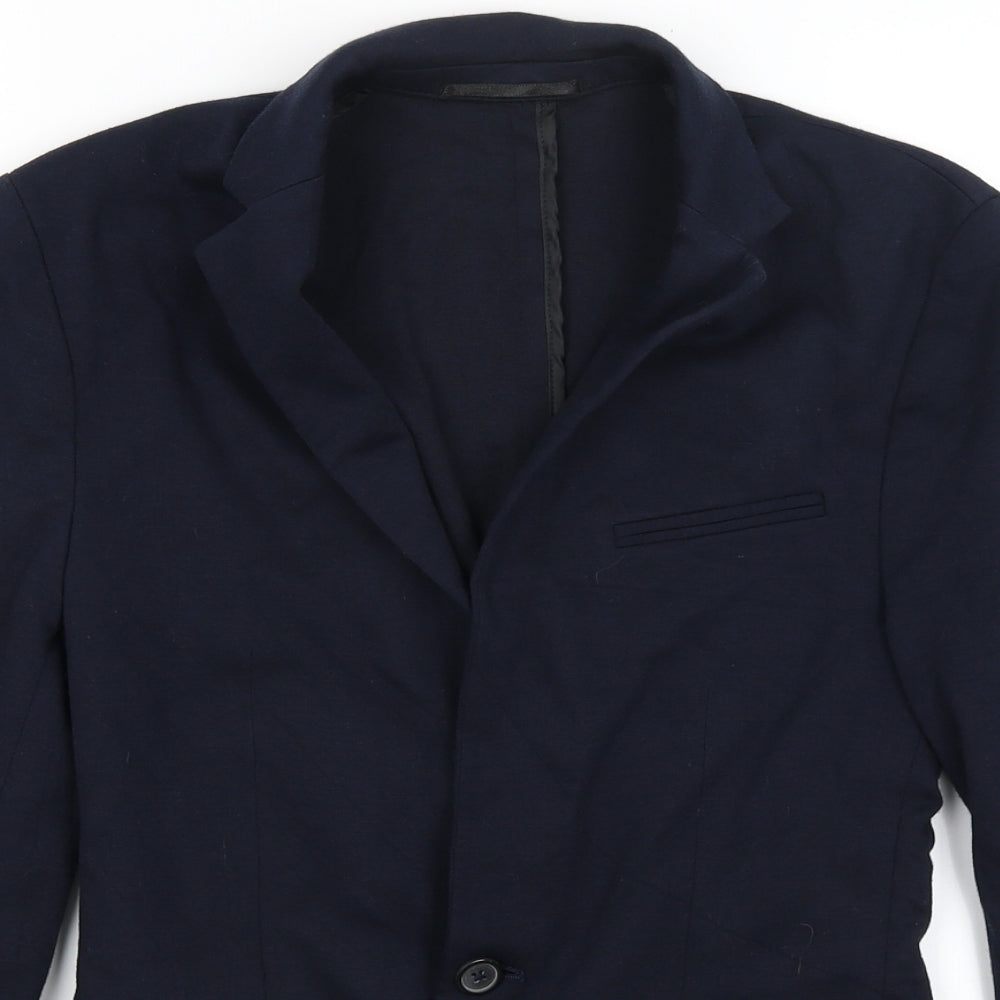 Womens UK Size 10 Preworn Regular Blue Blazer