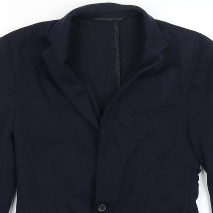 Womens UK Size 10 Preworn Regular Blue Blazer