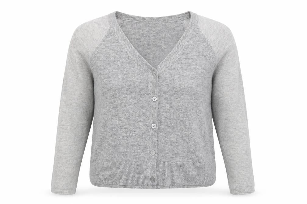 Womens UK Size 8 Topshop Grey Cardigan Jumper