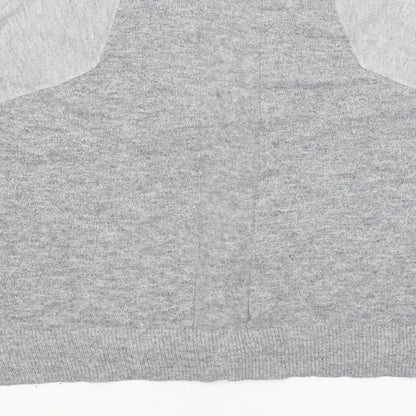 Womens UK Size 8 Topshop Grey Cardigan Jumper