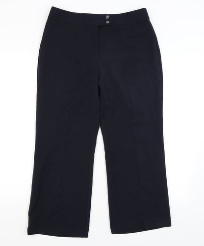 BM Womens Blue   Trousers  Size 12 L24 in