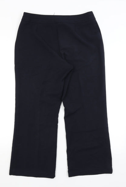 BM Womens Blue   Trousers  Size 12 L24 in