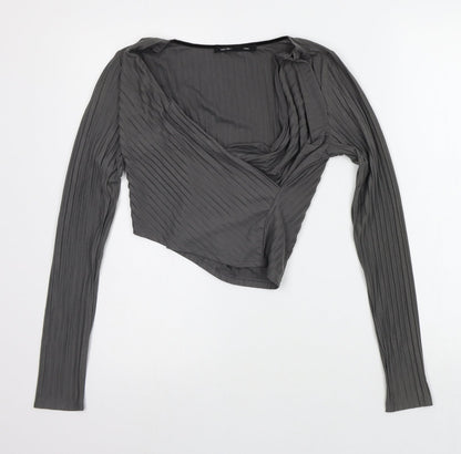 FIRST AND I  Womens Grey   Basic T-Shirt Size XS