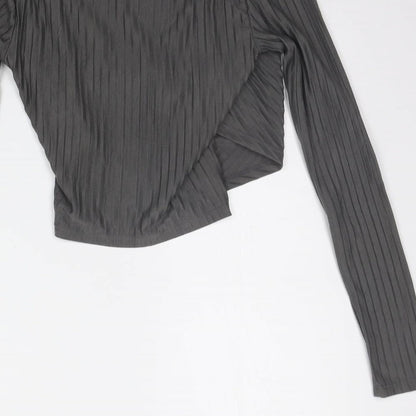 FIRST AND I  Womens Grey   Basic T-Shirt Size XS