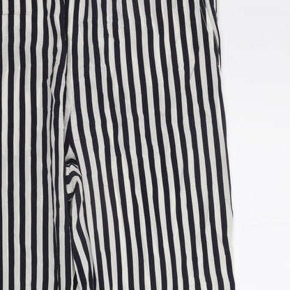 Stefanrel Womens Blue Striped  Trousers  Size L L27 in - Elastic Waist Band