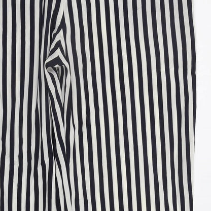 Stefanrel Womens Blue Striped  Trousers  Size L L27 in - Elastic Waist Band