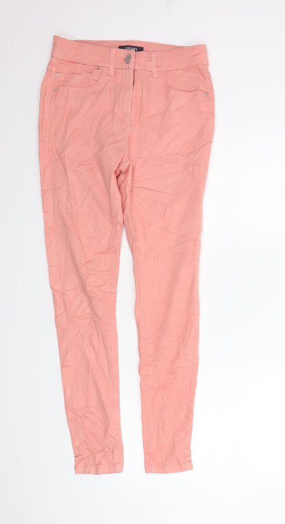 Womens UK Size 10 Marks and Spencer Regular Fit Skinny Orange Jeans