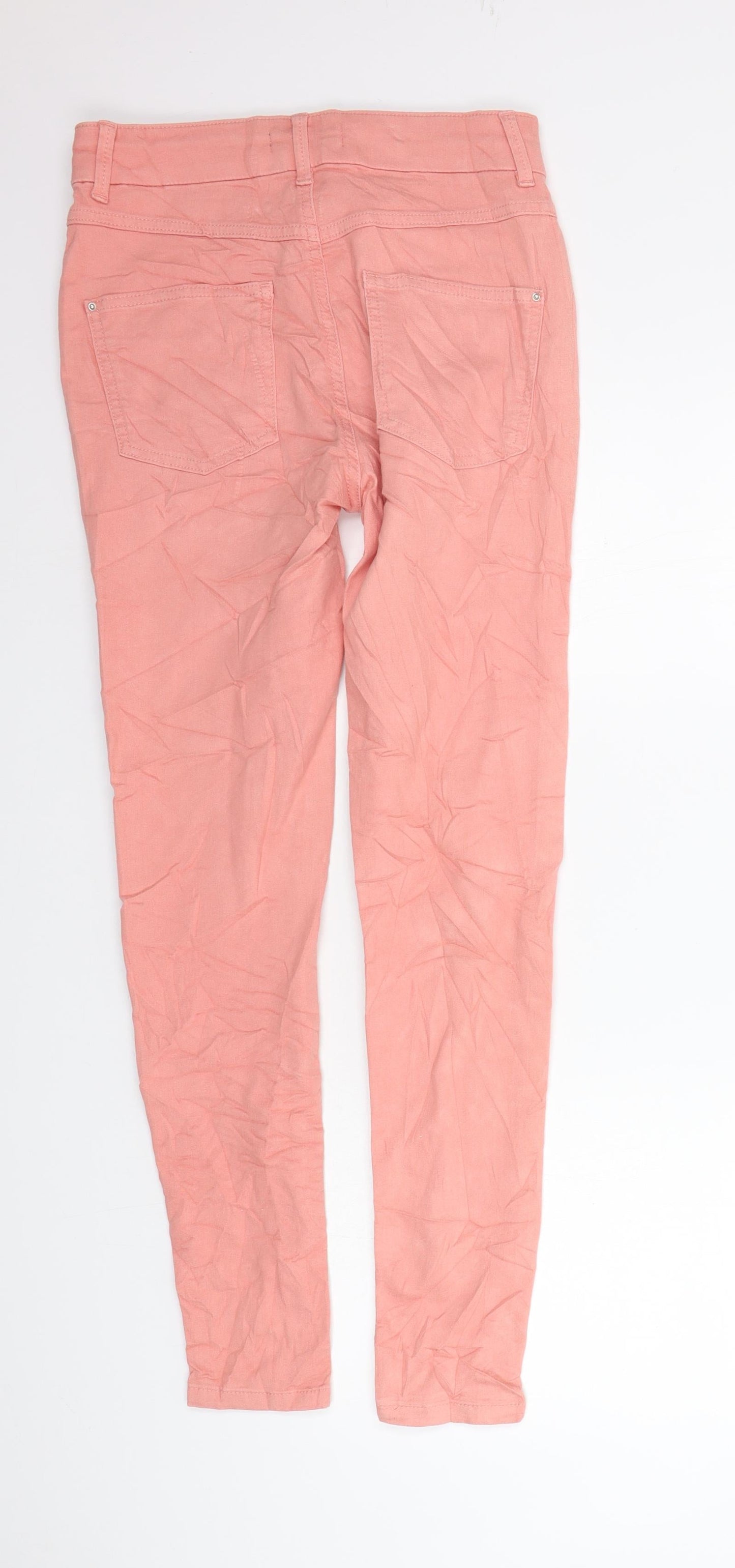 Womens UK Size 10 Marks and Spencer Regular Fit Skinny Orange Jeans
