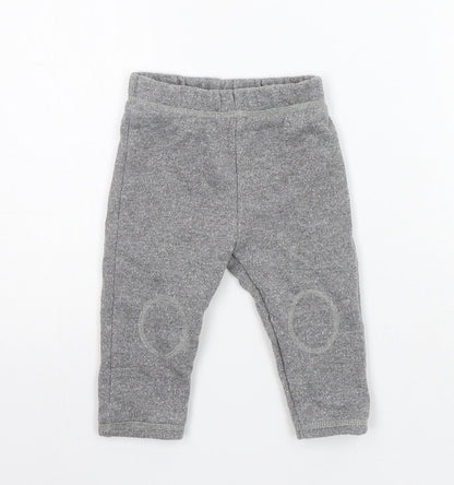 George Girls Grey   Jogger Trousers Size 6-9 Months