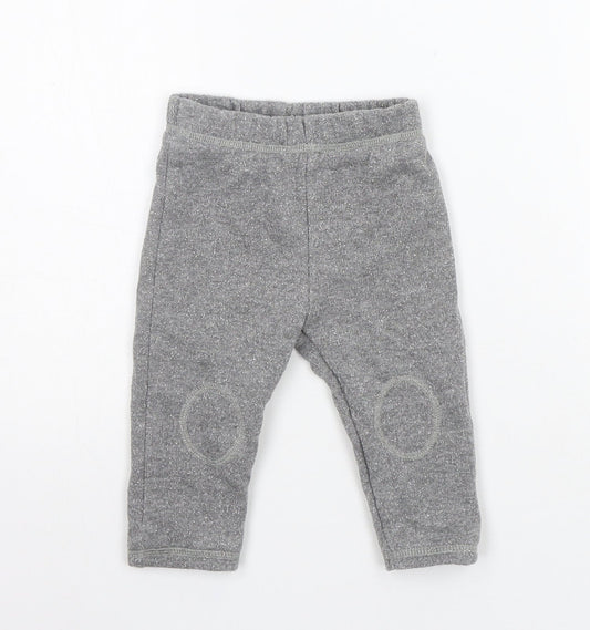 George Girls Grey   Jogger Trousers Size 6-9 Months