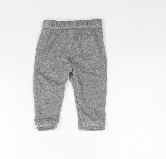George Girls Grey   Jogger Trousers Size 6-9 Months