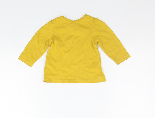 Nutmeg Girls Yellow   Basic T-Shirt Size 0-3 Months