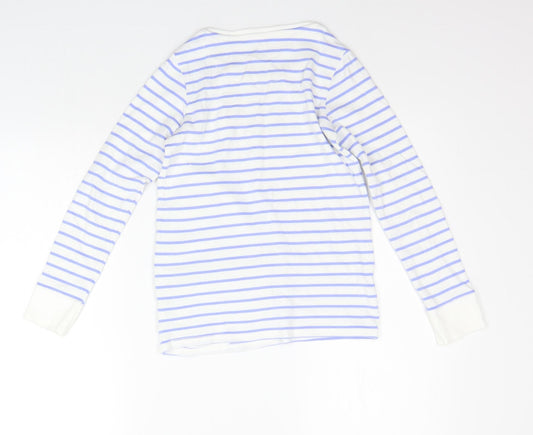 NEXT Girls Blue Striped  Top Pyjama Top Size 11 Years