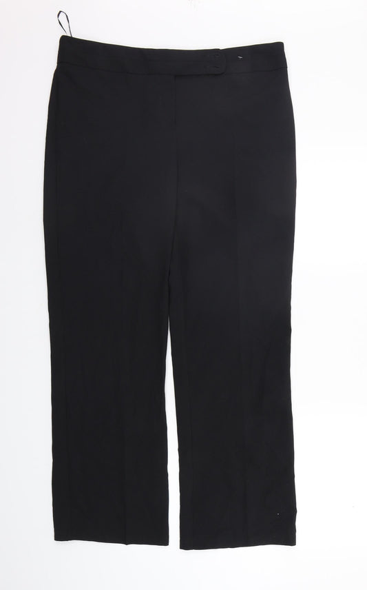 George Womens Black   Trousers  Size 14 L28 in